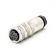 6 pin Female M16 Connector Solder Type Straight Connector Shield 6 pin Female M16 Connector Solder Type Straight Connector Shield