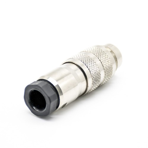 6 Pin M16 Connector Straight Solder Type for Cable Shield 6 Pin M16 Connector Straight Solder Type for Cable Shield