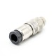 6 Pin M16 Connector Straight Solder Type for Cable Shield 6 Pin M16 Connector Straight Solder Type for Cable Shield