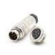 6 Pin Male M16 Connector Plug&Socket Shiel Straight Solder Type 6 Pin Male M16 Connector Plug&Socket Shiel Straight Solder Type