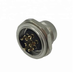 6 Pin Male M16 Connector Waterproof Solder Pins Panel Mount Shield Connector