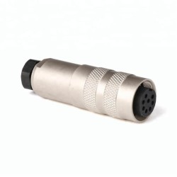 AISG M16 Connector 8 Pin Female Waterproof Electrical Plug Connector Non-Shield