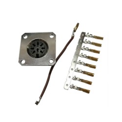 AISG M16 Square Flange Connector 8 Pin Female Waterproof for Terminal Blocks Shield