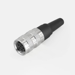 Female plug connector J09 6 pin M16 circular straight connectors