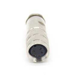 Industrial Connector M16 5 Pin Straight Waterpoorf Female Cable Plug Shield