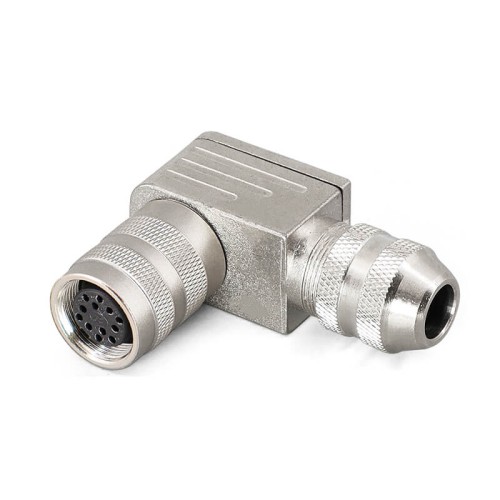 IP67 waterproof 12 pin female M16 Field wireable cable connector Circular aviation plug shield solder type 5A 125V