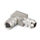 IP67 waterproof 12 pin female M16 Field wireable cable connector Circular aviation plug shield solder type 5A 125V