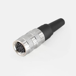 J09 female Plug 12Pin IP65 Waterproof Connector PG7 Sensor Connector M16 Non-Shield