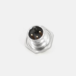 J09 Waterproof Connector M16 3Pin male socket front mount solder type for cable