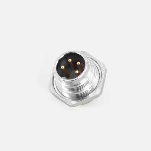 J094pin male socket m16 front mount socket solder type for cable J094pin male socket m16 front mount socket solder type for cable