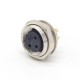 M16 3 Pin Connector Straight Female Waterproof Socket Front Bulkhead Panel Mount for Solder Cup Shield