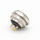 M16 3 Pin Connector Straight Female Waterproof Socket Front Bulkhead Panel Mount for Solder Cup Shield