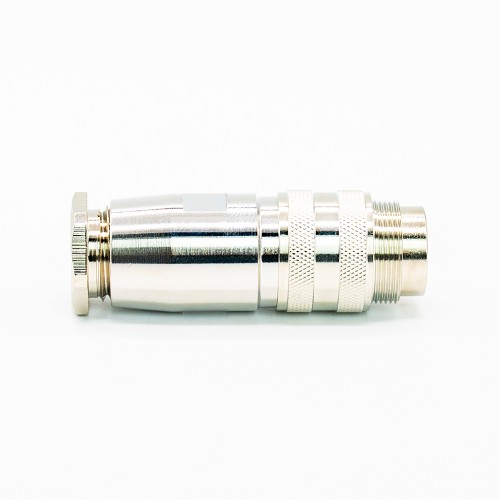 M16 4 Pin Connector Male Waterproof Straight All Metal Shield Field Wireable Connector