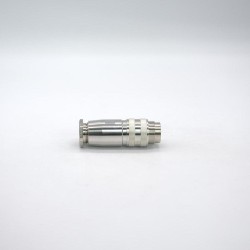 M16 4 Pin Connector Male Waterproof Straight All Metal Shield Field Wireable Connector