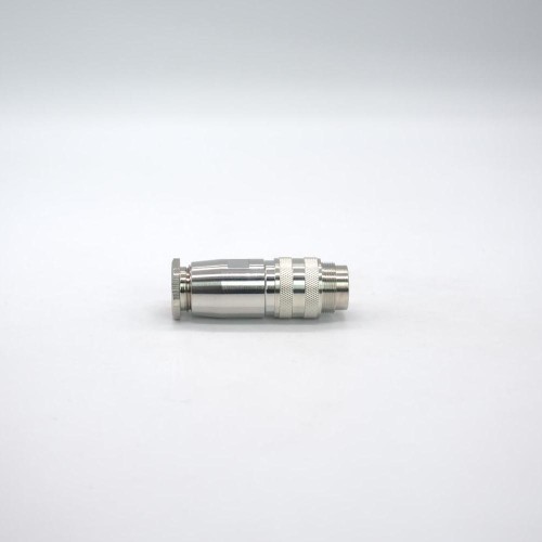 M16 4 Pin Connector Male Waterproof Straight All Metal Shield Field Wireable Connector