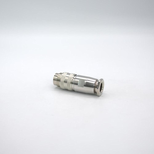 M16 4 Pin Connector Male Waterproof Straight All Metal Shield Field Wireable Connector