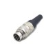 M16 6 Pin Connector Male Straight Non-Shield Waterproof Connector For Cable Field Wireable Connector