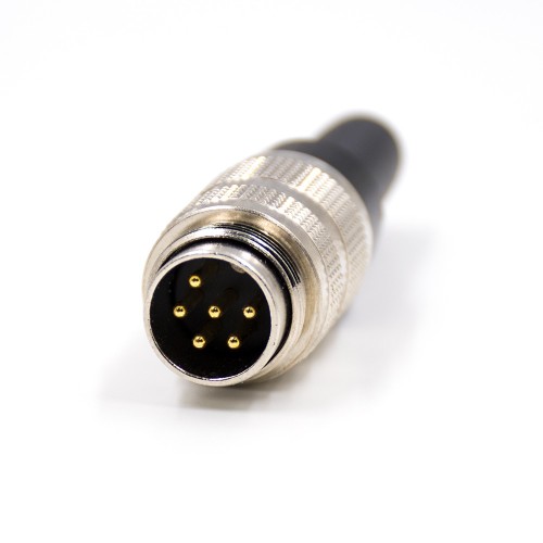 M16 6 Pin Connector Male Straight Non-Shield Waterproof Connector For Cable Field Wireable Connector
