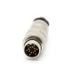 M16 Connector 14 pin Male Solder Type Straight Connector Shield M16 Connector 14 pin Male Solder Type Straight Connector Shield