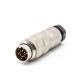 M16 Connector 14 pin Male Solder Type Straight Connector Shield M16 Connector 14 pin Male Solder Type Straight Connector Shield