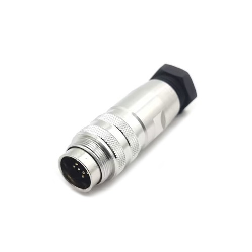M16 Connector 14 pin Male Solder Type Straight Connector Shield M16 Connector 14 pin Male Solder Type Straight Connector Shield