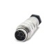 M16 Connector 14 pin Male Solder Type Straight Connector Shield M16 Connector 14 pin Male Solder Type Straight Connector Shield