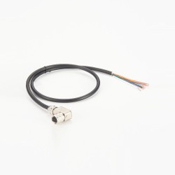 M16 Connector 19 Pin Female Field Wireable Connector Right Angled with 1 Meter Single End Cable