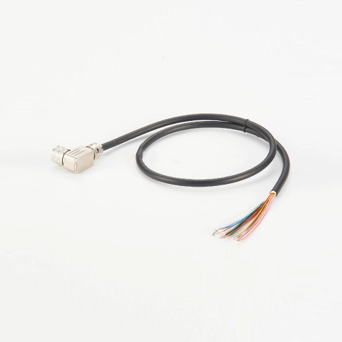 M16 Connector 19 Pin Female Field Wireable Connector Right Angled with 1 Meter Single End Cable
