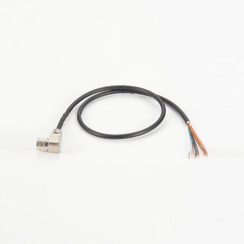 M16 Connector 19 Pin Female Field Wireable Connector Right Angled with 1 Meter Single End Cable