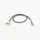 M16 Connector 19 Pin Female Field Wireable Connector Right Angled with 1 Meter Single End Cable