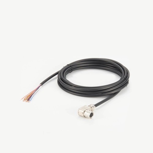 M16 Connector 19 Pin Female Field Wireable Connector Right Angled with 3 Meter Single End Cable