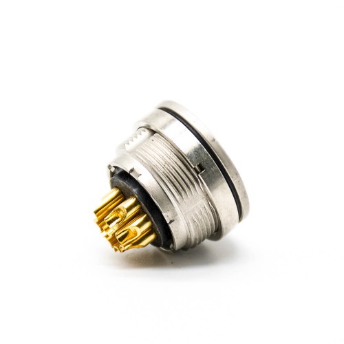 M16 Connector 8 pin Female Back Mount Solder Type Straight Connector Socket for Cable Shield M16 Connector 8 pin Female Back Mount Solder Type Straight Connector Socket for Cable Shield