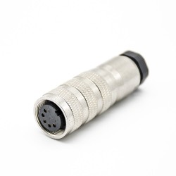 M16 Connectors 5pin Plug&socket Straight Solder Type Shield