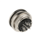 M16 Connectors 723 Series Female Back Mount Panel Receptacles 8 Pin A Coded Waterproof 180 Degree Solder Type for Cable Connector M16 Connectors 723 Series Female Back Mount Panel Receptacles 8 Pin A Coded Waterproof 180 Degree Solder Type for Cable Connector