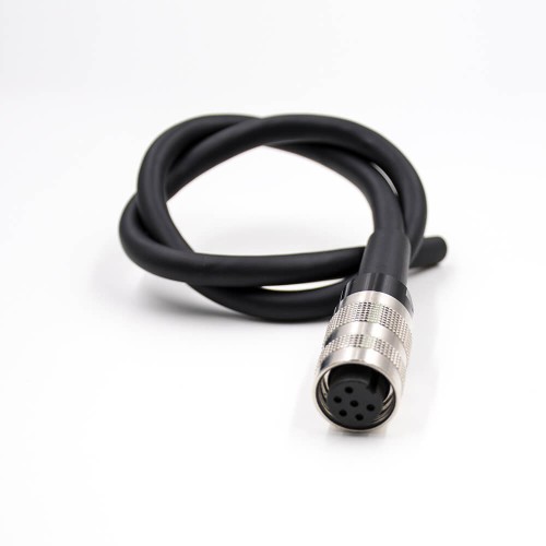 M16 Female Type 6Pin A Code Straight Single Ended Cable 1 Meter Assembly Cable with Plastic Tail M16 Female Type 6Pin A Code Straight Single Ended Cable 1 Meter Assembly Cable with Plastic Tail