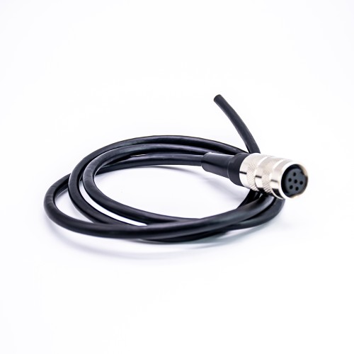 M16 Female Type 6Pin A Code Straight Single Ended Cable 1 Meter Assembly Cable with Plastic Tail M16 Female Type 6Pin A Code Straight Single Ended Cable 1 Meter Assembly Cable with Plastic Tail