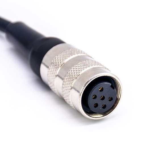 M16 Female Type 6Pin A Code Straight Single Ended Cable 1 Meter Assembly Cable with Plastic Tail M16 Female Type 6Pin A Code Straight Single Ended Cable 1 Meter Assembly Cable with Plastic Tail