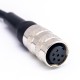M16 Female Type 6Pin A Code Straight Single Ended Cable 1 Meter Assembly Cable with Plastic Tail M16 Female Type 6Pin A Code Straight Single Ended Cable 1 Meter Assembly Cable with Plastic Tail