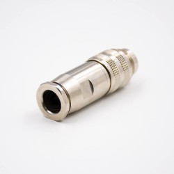 M16 Field Wireable Connector Male 3 Positions 180 Degree Waterproof All Metal Shield Connector For Cable