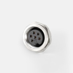M16 J09 connector  circular IP65 waterproof connector 6pin female socket
