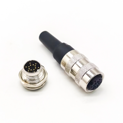 M16 J09 Connector Circular IP67 Waterproof Connector 14Pin solder type for cable