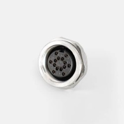 M16 J09 connector straight male plug ane female socket 14pin IP65 waterproof connector Solder Type