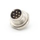 Male Receptacles M16 Waterproof Straight 7 Pin Solder Type Panel Connector Shield Male Receptacles M16 Waterproof Straight 7 Pin Solder Type Panel Connector Shield