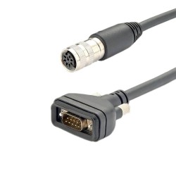 Ret Motor Control Cable DB9 Male To Aisg Ret M16 8 Pin Female Straight Connectors