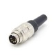 Rewireable Plug M16 5 Pin Waterproorf Straight Male Cable Connector Non-Shield