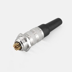 Sensor connector M16 waterproof IP65 J09 16Pin male plug female socket connectors PG7 solder type