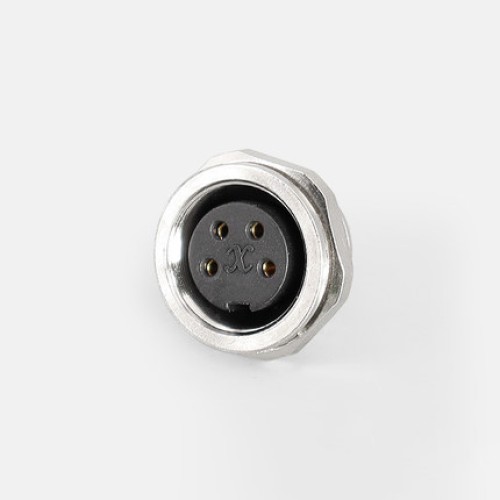 Sensor connector M16 waterproof IP65 J09 4Pin connectors female socket back mount solder type for cable