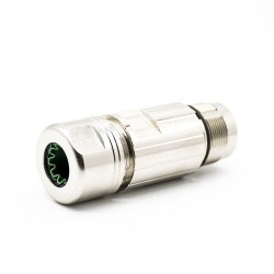 6Pin Male M23 Connector Solder Type for Cable Shield Straight