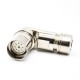 9 Pin Female M23 Connectors Solder Type for Cable Shield 90 degree 9 Pin Female M23 Connectors Solder Type for Cable Shield 90 degree