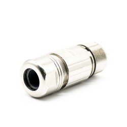 9Pin Female M23 Connector Solder Type for Cable Shield Straight